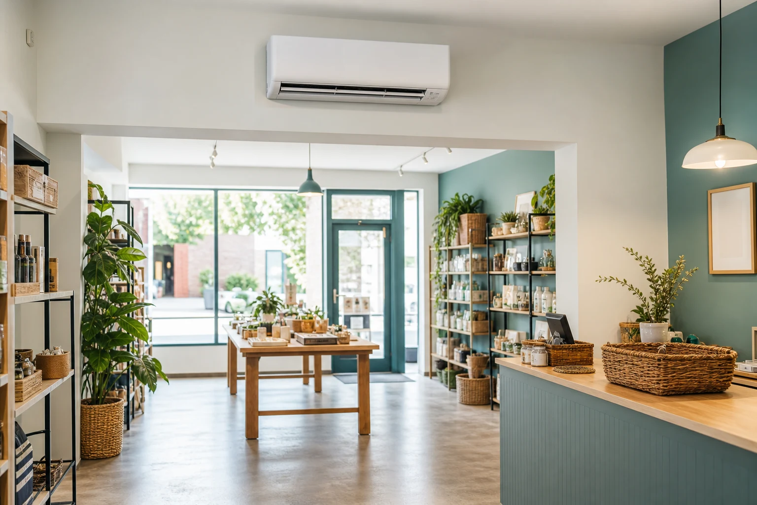 Retail shop air conditioning practical installation guide image for Trust AC customers