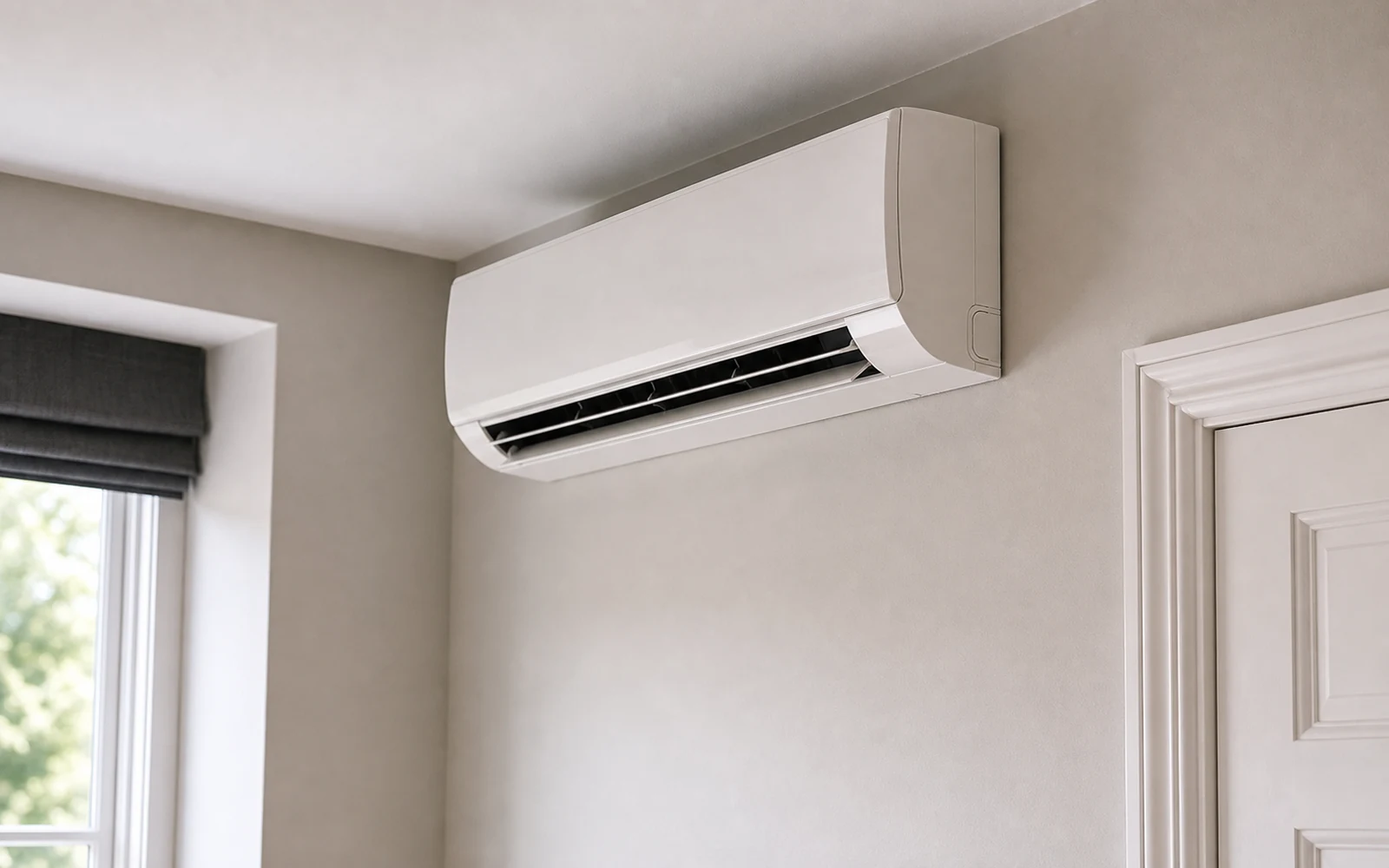 Existing air conditioning equipment photo for service check
