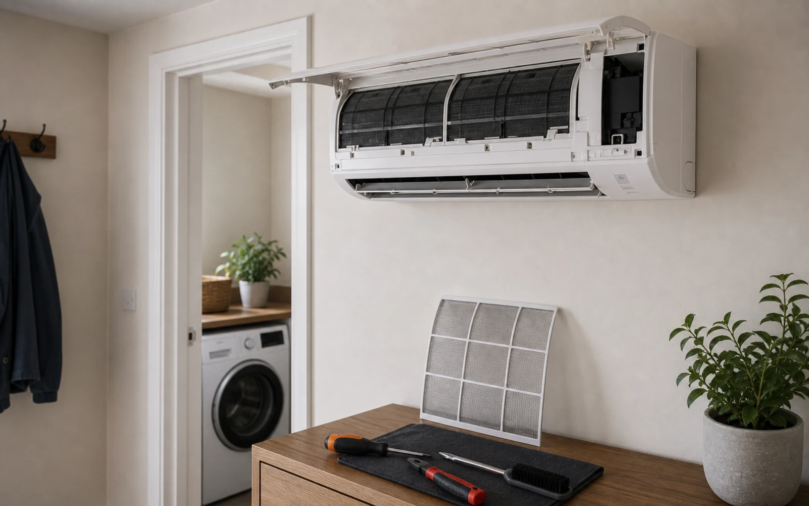 Air conditioning servicing