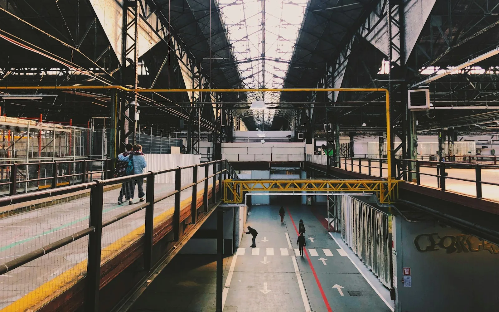 Large industrial production hall