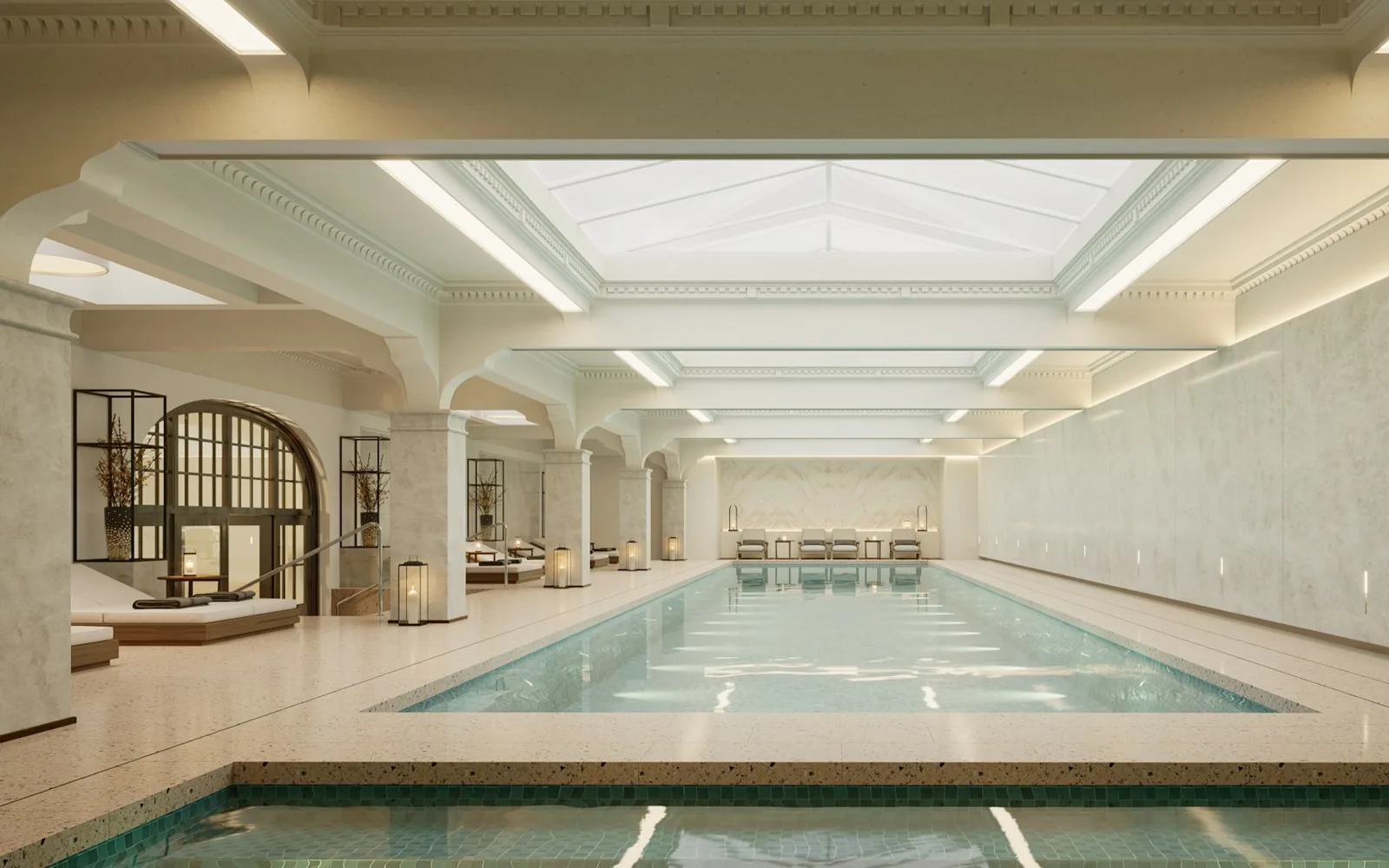 Indoor swimming pool hall